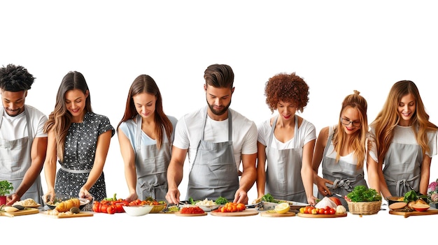 Uśmiechnięci uczestnicy warsztatów kulinarnych